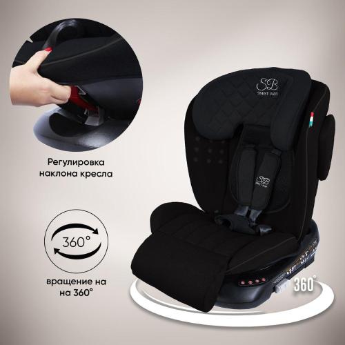 Автокресло Sweet Baby Fortuna 360 SPS IsoFix Black фото 13