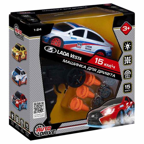 Машинка для дрифта на радиоуправлении Lada Vesta Autodrive JB0404803 фото 2