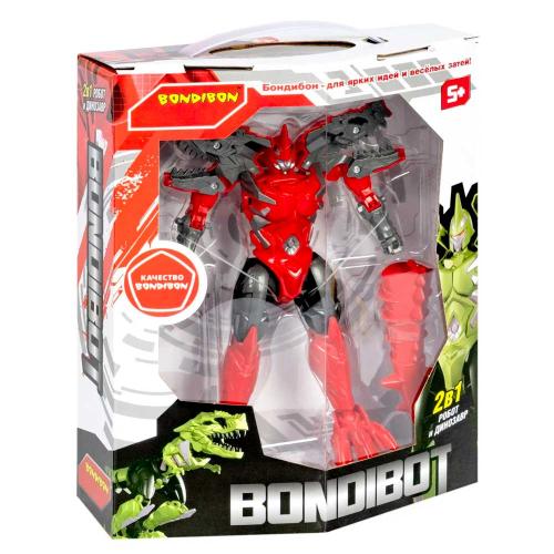 Трансформер Bondibot Робот Тираннозавр красный Bondibon ВВ5604 фото 5