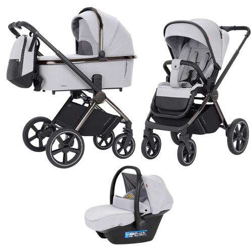 Коляска 3 в 1 Carrello Ultimo CRL-6521 Arctic Grey Chrome