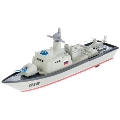 Металлическая инерционная модель Крейсер 18см Технопарк FY016-18SLMIL-GY