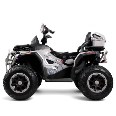 Детский электроквадроцикл RiverToys Z111ZZ серый 4