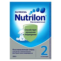 Смесь молочная Nutrilon Кисломолочный 2 350г с 6 мес
