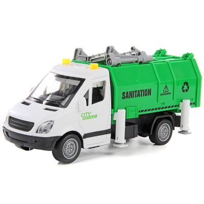 Автомобиль мусоровоз с фрикционным механизмом свет звук Veld Co 118477 2