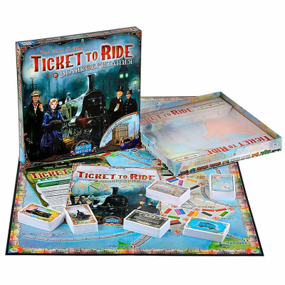 Настольная игра Ticket to Ride Великобритания и Пенсильвания дополнение Hobby World 952052