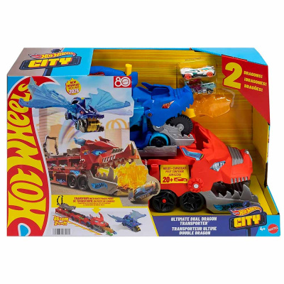 Автовоз Hot Wheels Дракон перевозчик Mattel JBM72