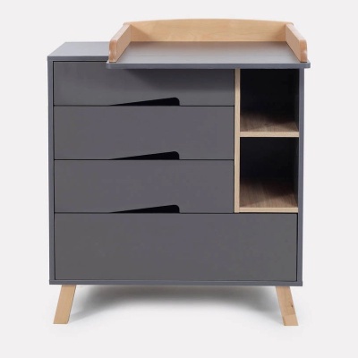 Комод пеленальный с органайзером Rant Lago Pro 800/4 Moon Grey