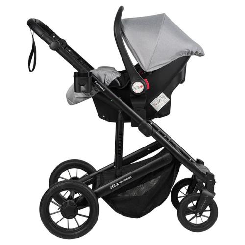 Коляска 3 в 1 Farfello Sola Trio Comfort SOLA-8 Silver grey фото 6