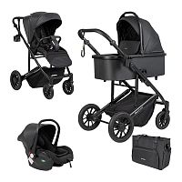 Коляска 3 в 1 Farfello Sola Trio Comfort SOLA-10 Light black