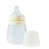 Бутылочка для кормления с двумя сосками 270 мл Happy Baby 10027 cream