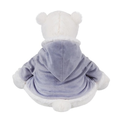 Мягкая игрушка Полярный мишка в меховом пальто 28 см Relana RL24012-28 04