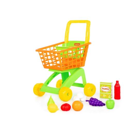 Игровой набор Тележка для маркета и набор продуктов №8 Полесье 61928 фото 6
