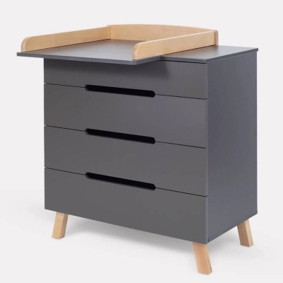 Комод пеленальный с органайзером Rant Indy Pro 800/4 Moon Grey