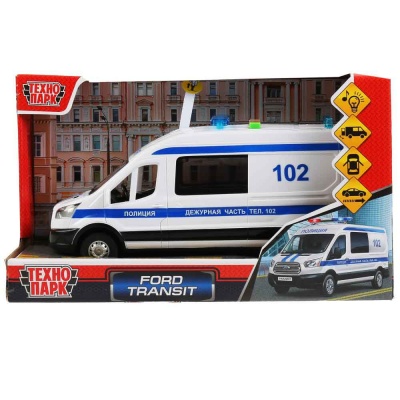 Машина Ford transit полиция Технопарк TRANSITVAN-22PLPOL-WH 3