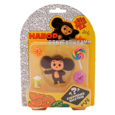 Фигурка Чебурашка 6 см черничный пончик коллекция Кино Funky Toys CHE240 4