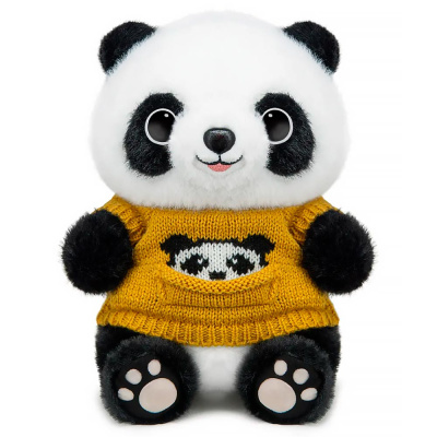 Мягкая Игрушка Панда в Желтом Свитере 25 см MaxiToys 022502-25-YL 2