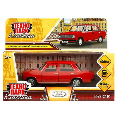 Машина металлическая инерционная ВАЗ 2101 12 см Технопарк 2101-12-RD 4