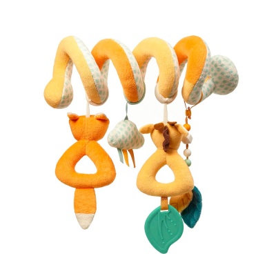 Игрушка спиралька с прорезывателем, шуршалкой и пищалкой Skinny Mates BabyOno 1466