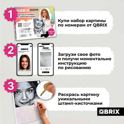 Картина по номерам из любой фотографии Original 30х40 см Qbrix 40030 2