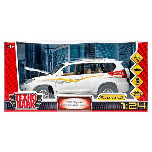 Машина металлическая инерционная Toyota Land Cruiser Prado 20 см Технопарк 68270AW фото 4