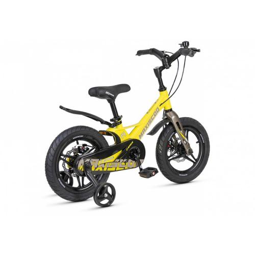 Велосипед детский Maxiscoo Space Deluxe Plus 14 MSC-S1441D жёлтый матовый фото 4