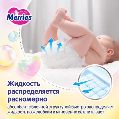Подгузники Merries XL (12-20 кг) 40 шт