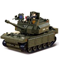 Конструктор Армия: Танк с солдатами 312 деталей Sluban M38-B6500