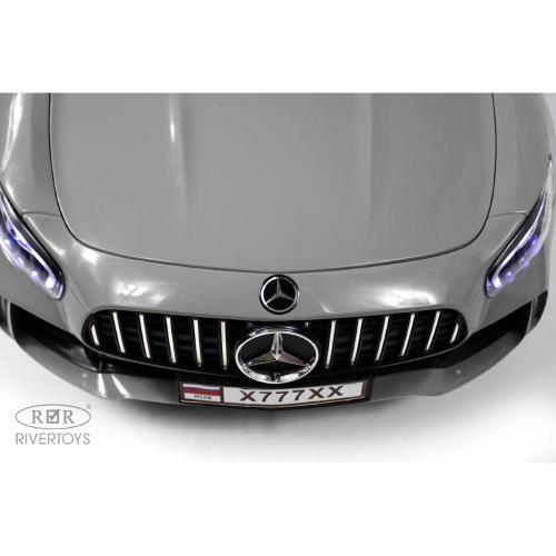 Детский электромобиль Mercedes-Benz AMG GT RiverToys X777XX серый фото 4