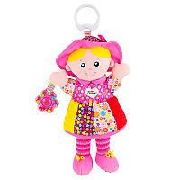 Игрушка с подвесом для малышей Кукла Эмилия развивающая Lamaze Tomy 65964