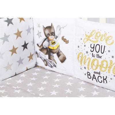Комплект в кроватку Панно Ночной герой Подушкино 6 предметов 03