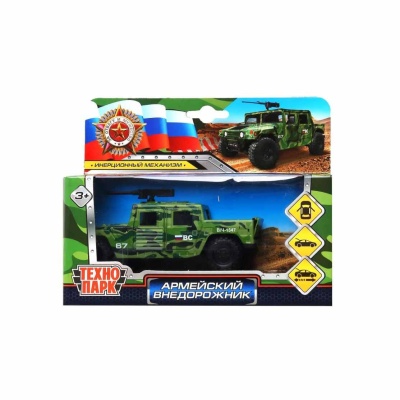 Игрушка Машина Армейский внедорожник Пикап Технопарк HUMVEPICKUP-12MIL-GN 4