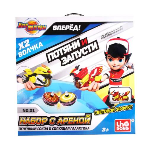 Игровой набор с волчком Moto Fighters Галактика и Сокол Мотофайтеры MT0204 фото 7