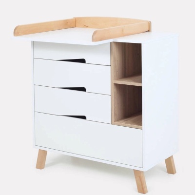 Комод пеленальный с органайзером Rant Lago Pro 800/4 Cloud White