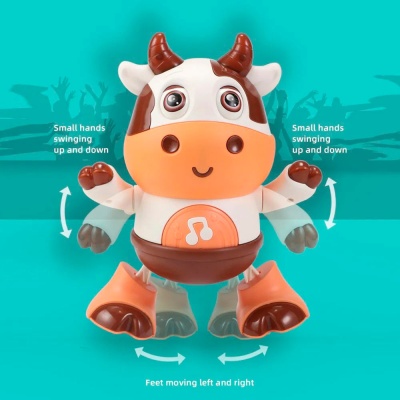 Интерактивная игрушка Танцующая корова 22 см свет звук 370000049 2