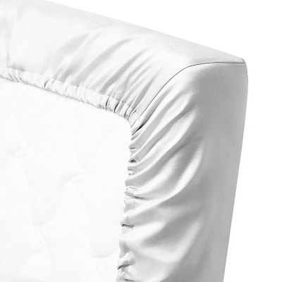 Простыня трикотажная на резинке для детской кроватки Однотон молочный Lappetti 9006/10п 4