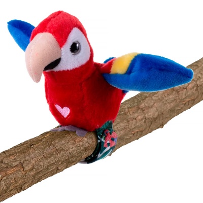 Интерактивная игрушка со слэп браслетом Красный попугай Happy Yappers 9594 5