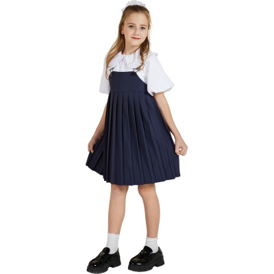 Сарафан школьный Deloras 63869Q синий 02