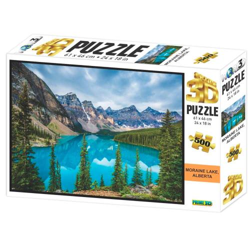 Пазл Super 3D Озеро Майрейн Альберта 500 деталей Prime 3D 10449 фото 2