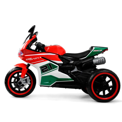 Детский электромотоцикл RiverToys C005MC красный 3