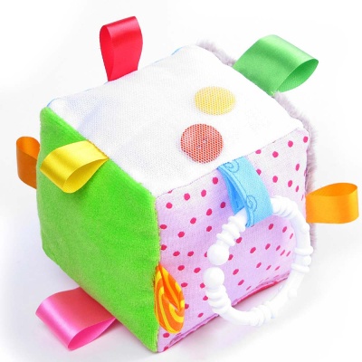 Мягкий кубик «Кубик с петельками» Мякиши 264 Мягкий кубик «Кубик с петельками» Мякиши 264