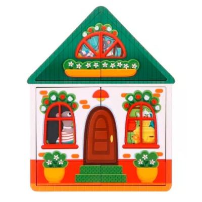 Пазл деревянный многослойный Домик Ежа 15 деталей Mapacha 962214 2