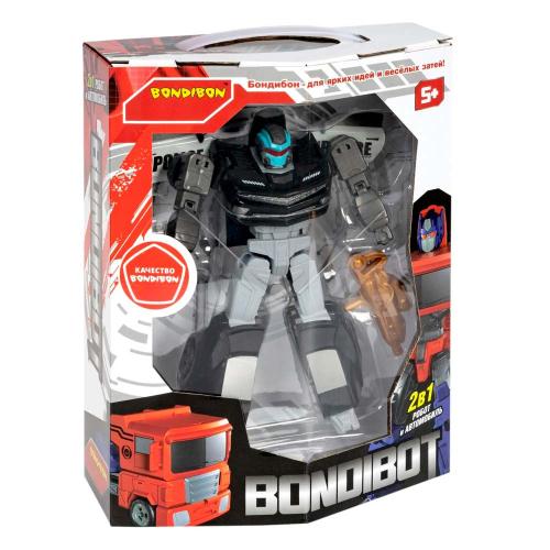 Трансформер Bondibot Робот Автомобиль Полиция Bondibon ВВ5602 фото 4