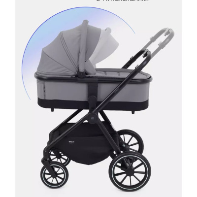 Коляска 3 в 1 MOWBaby Amber MB068 Grey 04