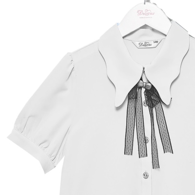 Блузка школьная для девочки Deloras C64183S белая 2