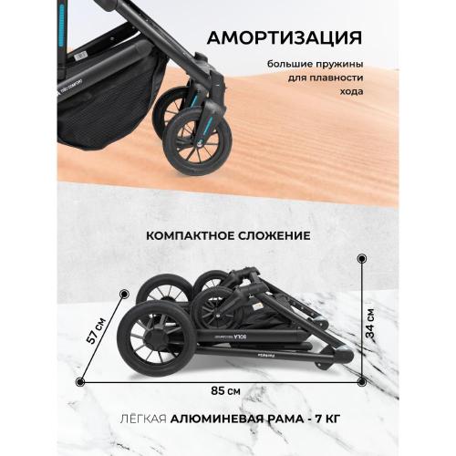 Коляска 3 в 1 Farfello Sola Trio Comfort SOLA-6 Черный оникс фото 9