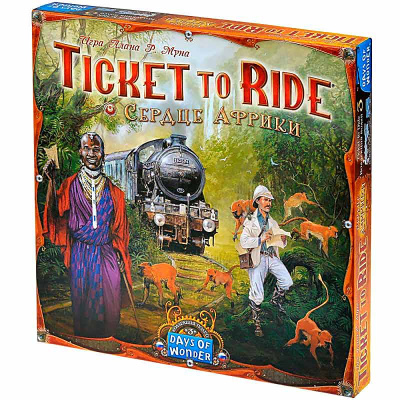 Настольная игра Ticket to Ride Сердце Африки дополнение Hobby World 915781