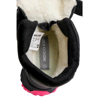 Ботинки для девочки Indigo Kids 62-2075B2 черные фуксия 4