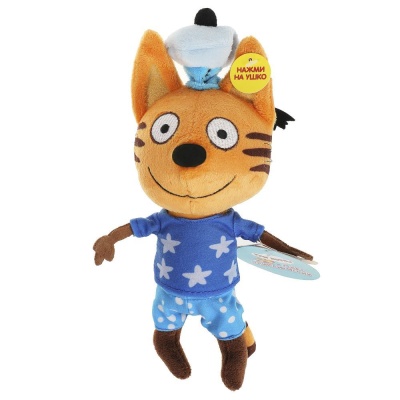 Мягкая озвученная игрушка Три Кота Коржик 14 см Мульти-Пульти A20157-14B01 04