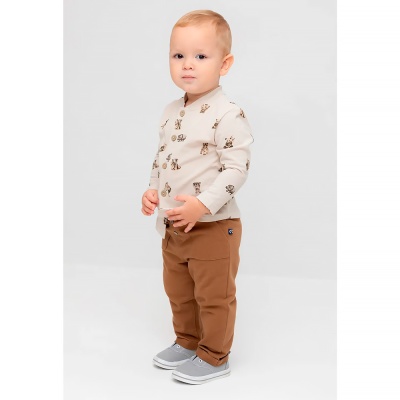 Брюки для мальчика Crockid КР 400747 пряная корица к542 2