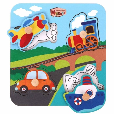 Деревянная игрушка Вкладыши Транспорт Mapacha 962009 2